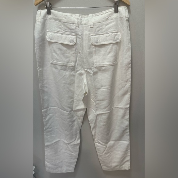 NWT! J.Crew Seaside cargo pant in linen-TENCEL™ lyocell blend. Size 14. $98 - Picture 5 of 7